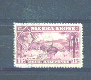 SIERRA LEONE - 1938 George VI Definitive 11/2d FU - Sierra Leone (...-1960)