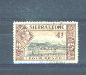 SIERRA LEONE - 1938 George VI Definitive 4d FU - Sierra Leone (...-1960)