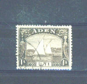 ADEN  - 1937 Dhow 1a  FU - Aden (1854-1963)