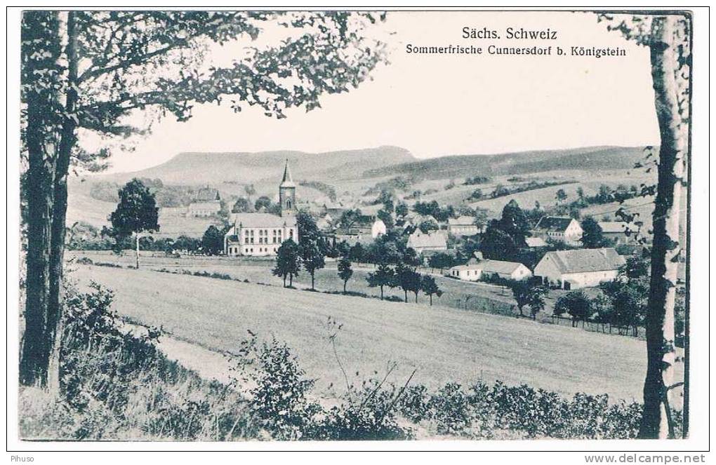 D792   CUNNERSDORF : - Koenigstein (Saechs. Schw.)