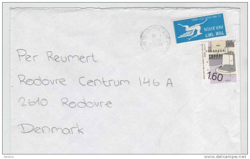 Israel Cover Sent Air Mail To Denmark 1996 - Briefe U. Dokumente