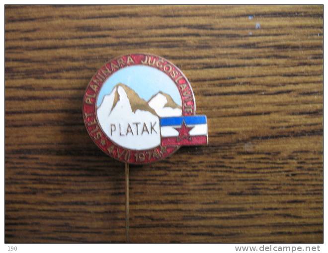 SLET PLANINARA JUGOSLAVIJE 1974 PLATAK - Alpinismus, Bergsteigen