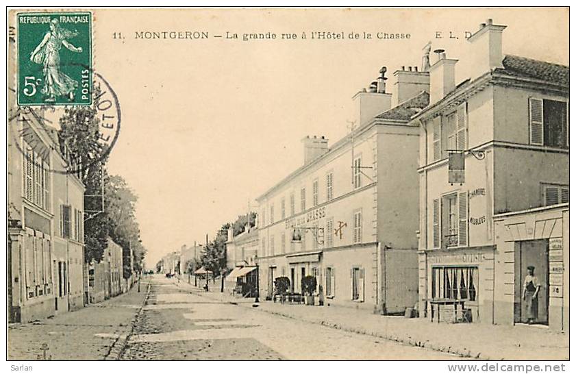 91 , MONTGERON , La Grande Rue A L'hotel De La Chasse ,*6739 - Montgeron