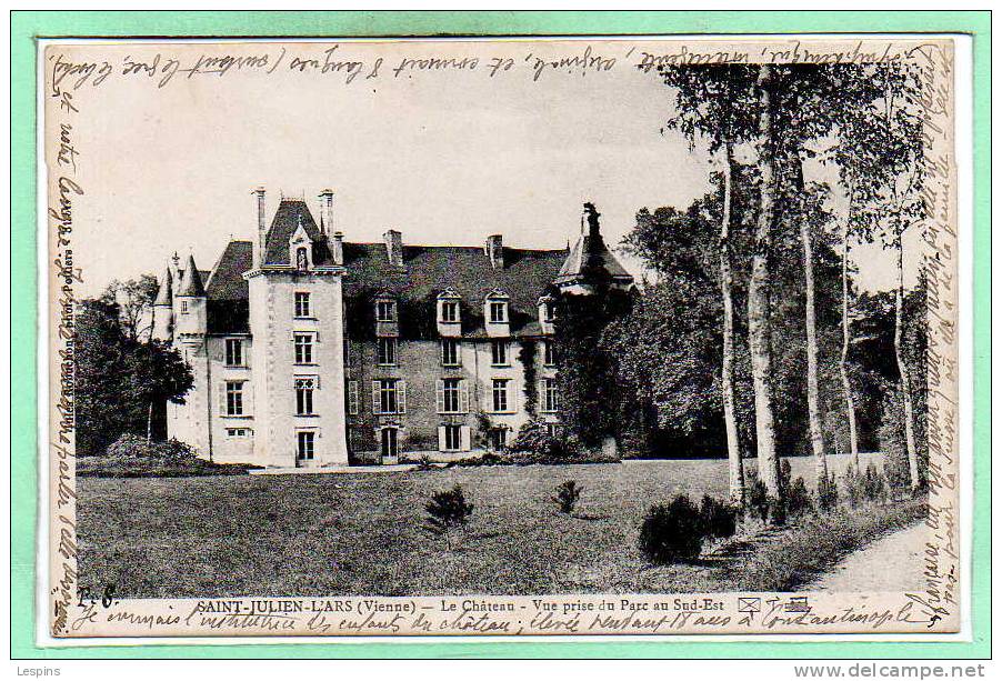 86 - SAINT JULIEN L'ARS -- Le Château - Vue Prise Du.... - Saint Julien L'Ars