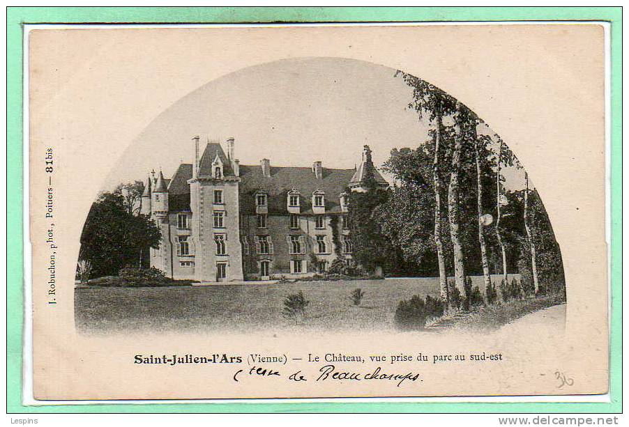 86 - SAINT JULIEN L´ARS --  Le Château , Vue Prise - Saint Julien L'Ars