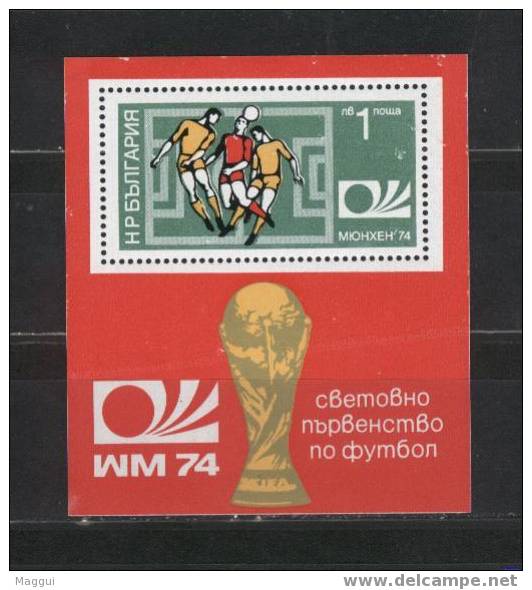 BULGARIE    BF 45 * *  ( Cote 8.25 E )   Cup 1974   Football  Soccer  Fussball - 1974 – Allemagne Fédérale