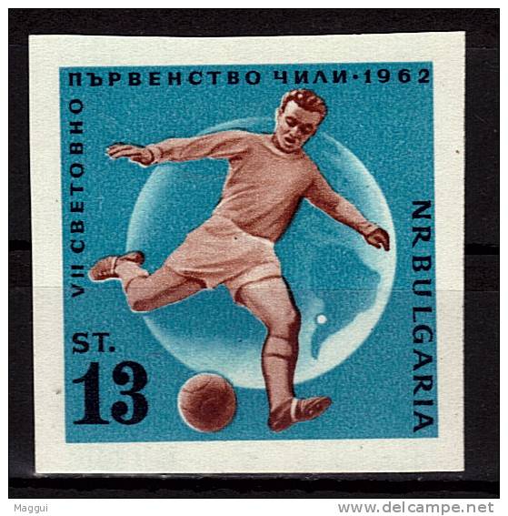 BULGARIE  N° 1139  * *  NON DENTELE  ( Cote 8e )  Cup 1962  Football  Soccer  Fussball - 1962 – Cile