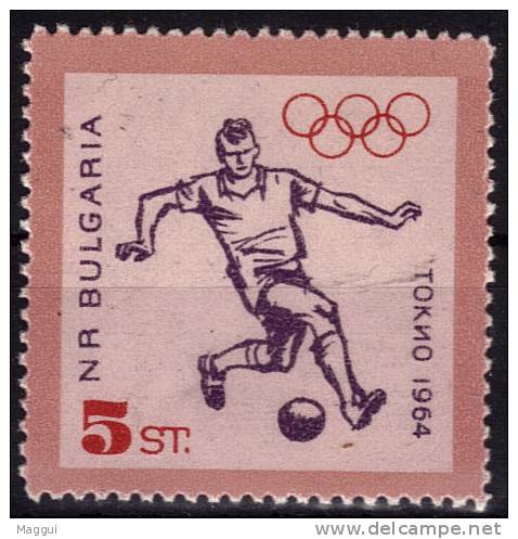 BULGARIE  N° 1282 * *   Jo 1964  Football  Soccer  Fussball - Ungebraucht