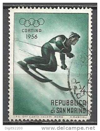 1 W Valeur - SAN MARINO - Oblitérée, Used * 1955 - YT Nr 405 - N° 1700-14 - Usados