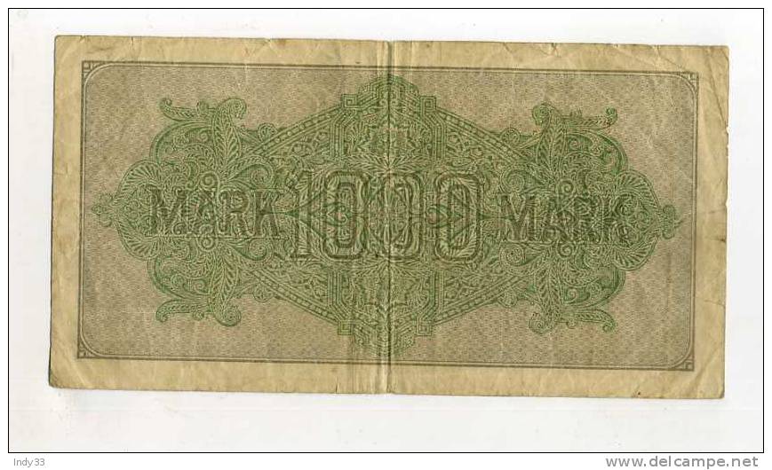 -ALLEMAGNE . 1000 M. 1922 - 1.000 Mark
