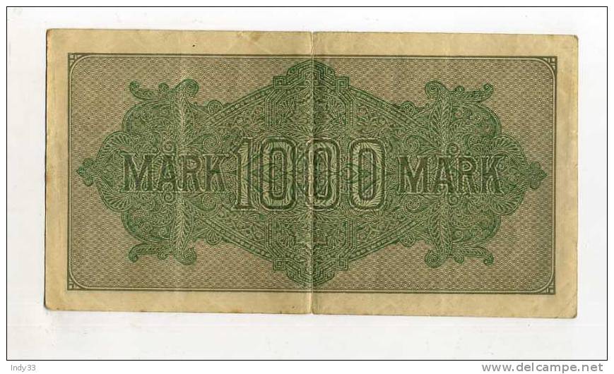 -ALLEMAGNE . 1000 M. 1922 - 1000 Mark