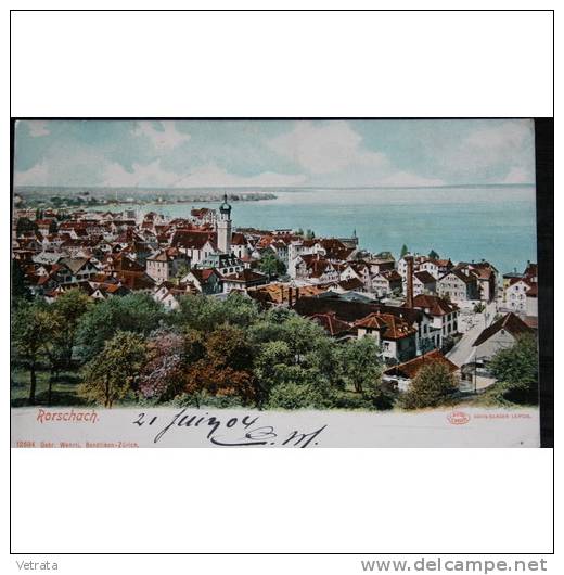 Carte Postale Affranchie : 1904, Suisse, St Gallen, Rorschach - Rorschach