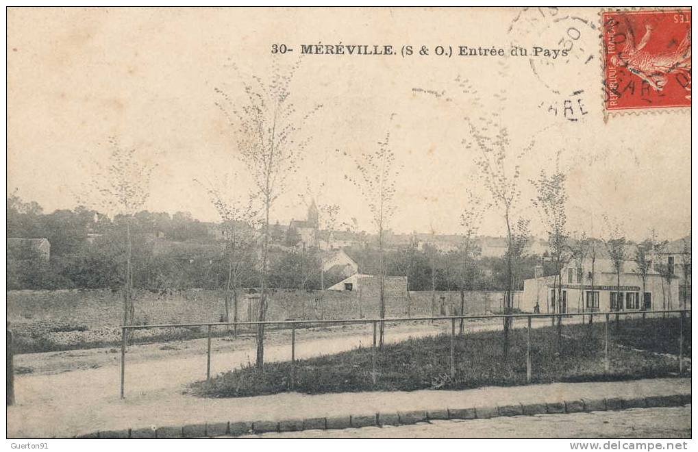 CPA (91)  MÉRÉVILLE /  Entrée Du Pays - - Mereville