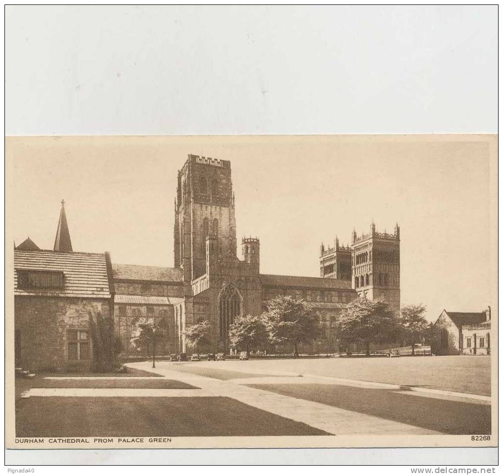 Cp , ROYAUME-UNI , DURHAM , Cathedral From Palace Green - Autres & Non Classés