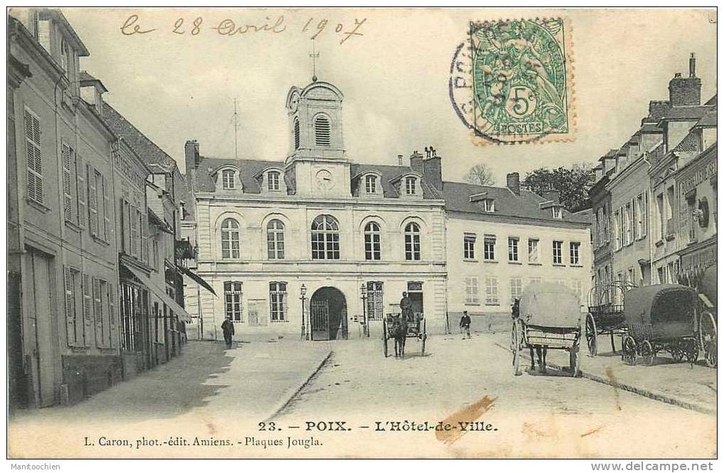 DEP 80 POIX L'HOTEL DE VILLE - Poix-de-Picardie