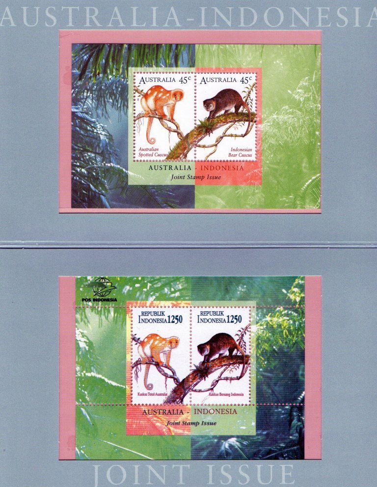 Australia 1996 Joint Issue Indonesia Presentation Pack - Both Miniature Sheets -see 2nd Scan - Nuovi