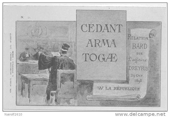 POLITIQUE -- Illustration,Relation BARD Sur L'affaire Dreyfus - Evènements