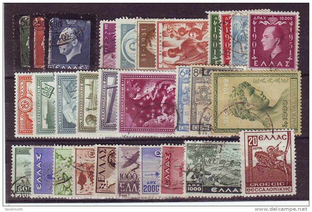 GRECE  UN LOT DE SERIES COMPLETES OBLITEREES - Used Stamps