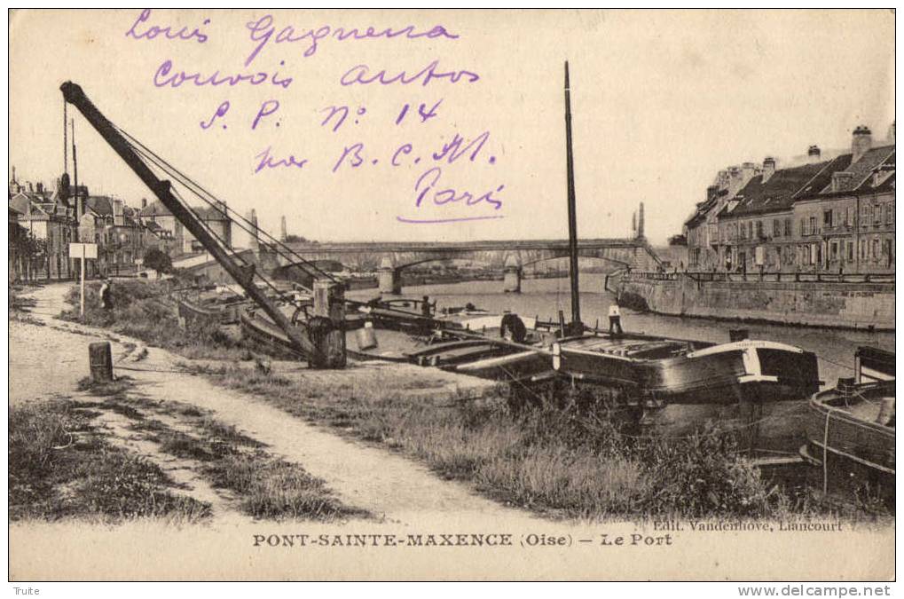 PONT-SAINTE-MAXENCE LE PORT PENICHES - Pont Sainte Maxence