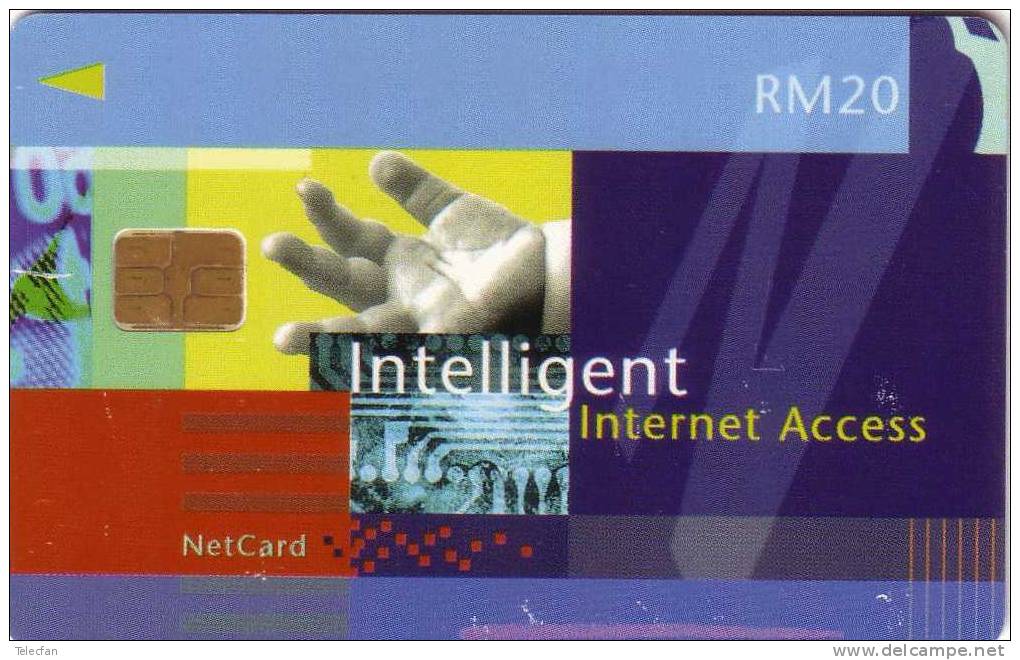 MALAISIE CARTE INTERNET ACCESS NETCARD RM20 TRES RARE - Malasia