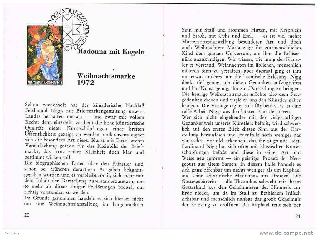 Libro 50 Hojas. LIECHTENSTEIN.  Ausgabe 7 Dezember 1972 - Errors & Oddities