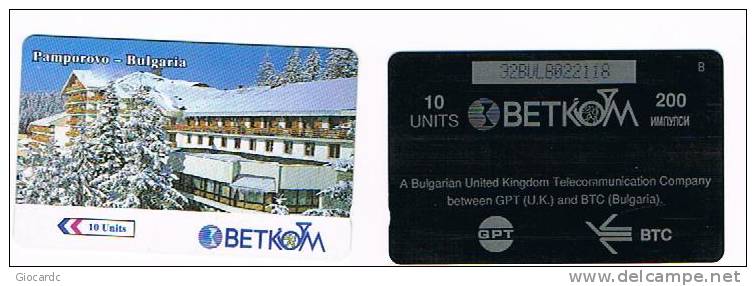 BULGARIA - GPT - BETKOM - 1996 PAMPOROVO  - CODE 32BULB - USATA  (USED) - RIF. 7504 - Bulgaria