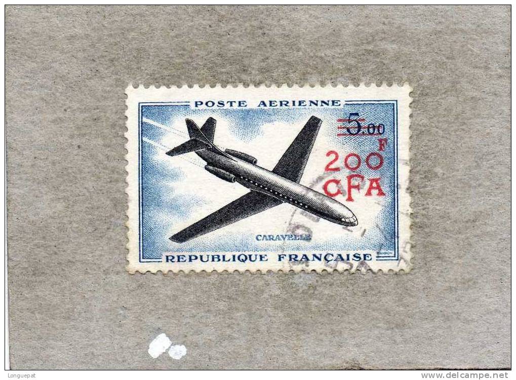 Réunion : Timbre De 1961  De France : Avion Caravelle - Airmail