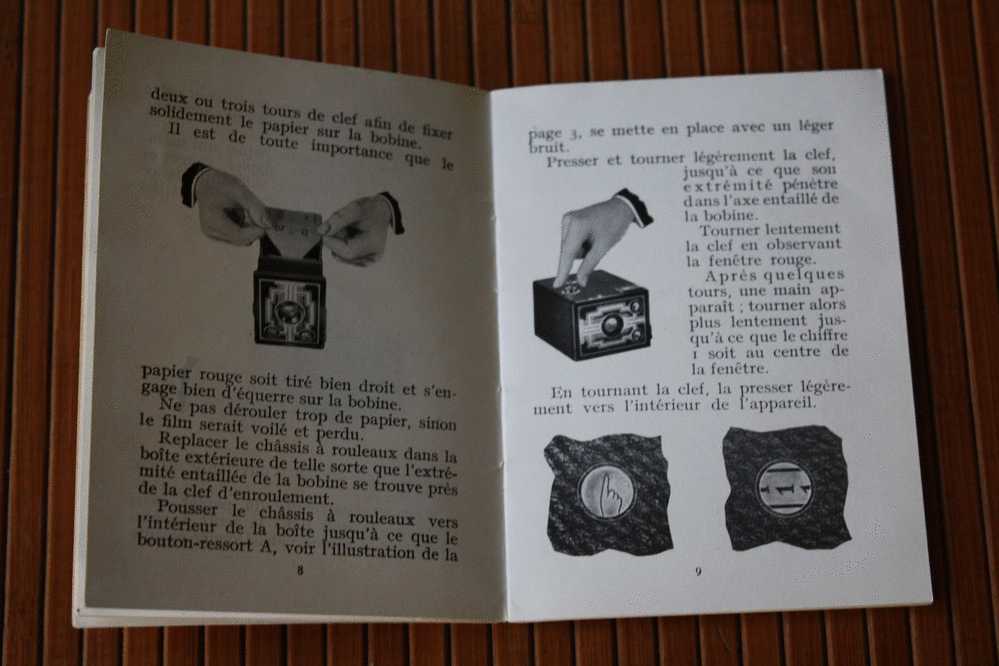 Théme De La Photographie Manuel Du "BROWNIE "Junior Kodack-pathé S.A.F. +guide Exposition Entretien Appareil Objectif.. - Supplies And Equipment