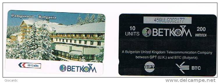 BULGARIA - GPT - BETKOM 1996 PAMPOROVO        - CODE 45BULG - USATA (USED) - RIF. 7531 - Bulgarie