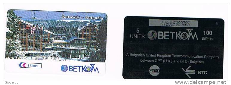 BULGARIA - GPT - BETKOM 1997 BOROVETS        - CODE 47BULE - USATA (USED) - RIF. 7532 - Bulgaria