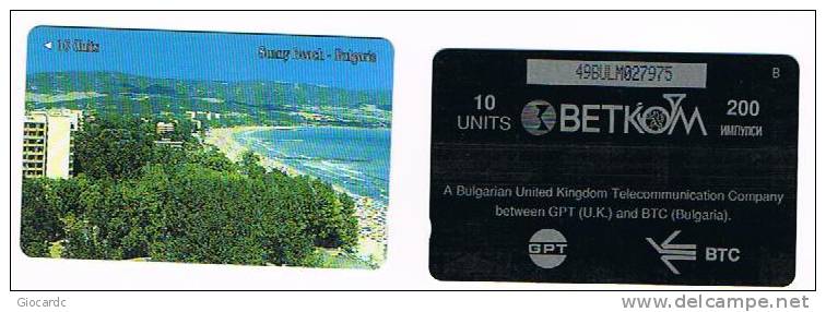 BULGARIA - GPT - BETKOM 1997 SUNNY BEACH     - CODE 49BULM - USATA (USED) - RIF. 7536 - Bulgaria