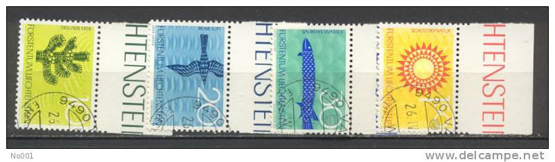 Liechtenstein   408/411  Ob    TB  Protection De La Nature     Cote 2.5  Euro - Used Stamps