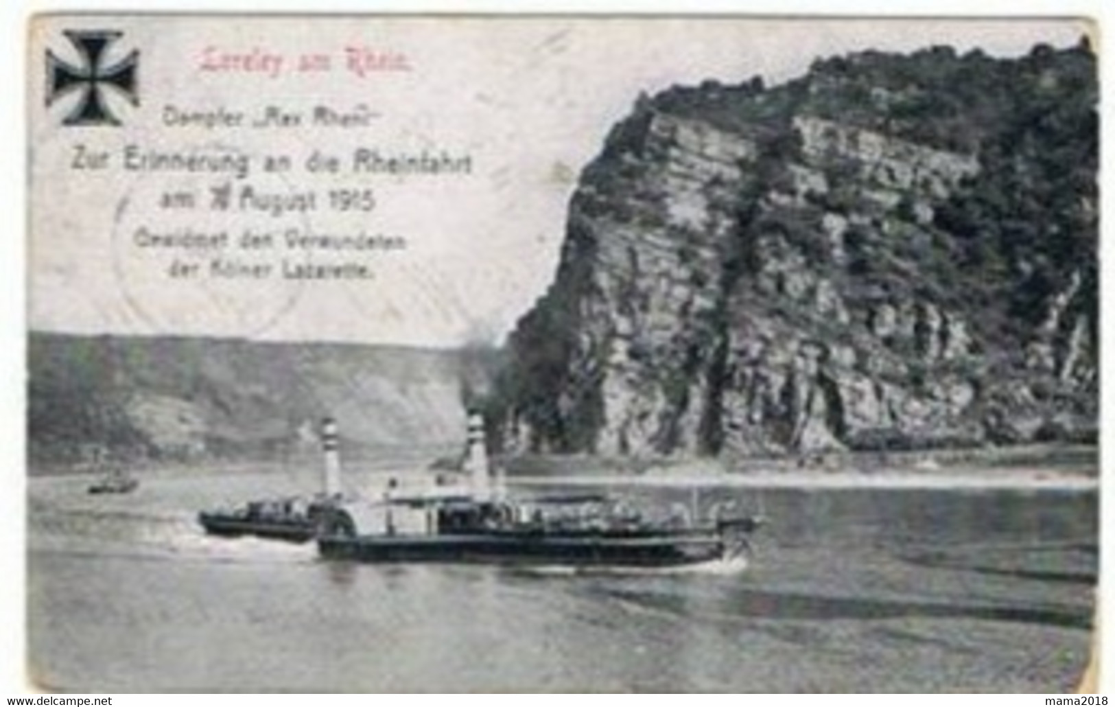 BÄTEAU A  Aubes Et A Vapeur Sur Le Rhin - Other & Unclassified