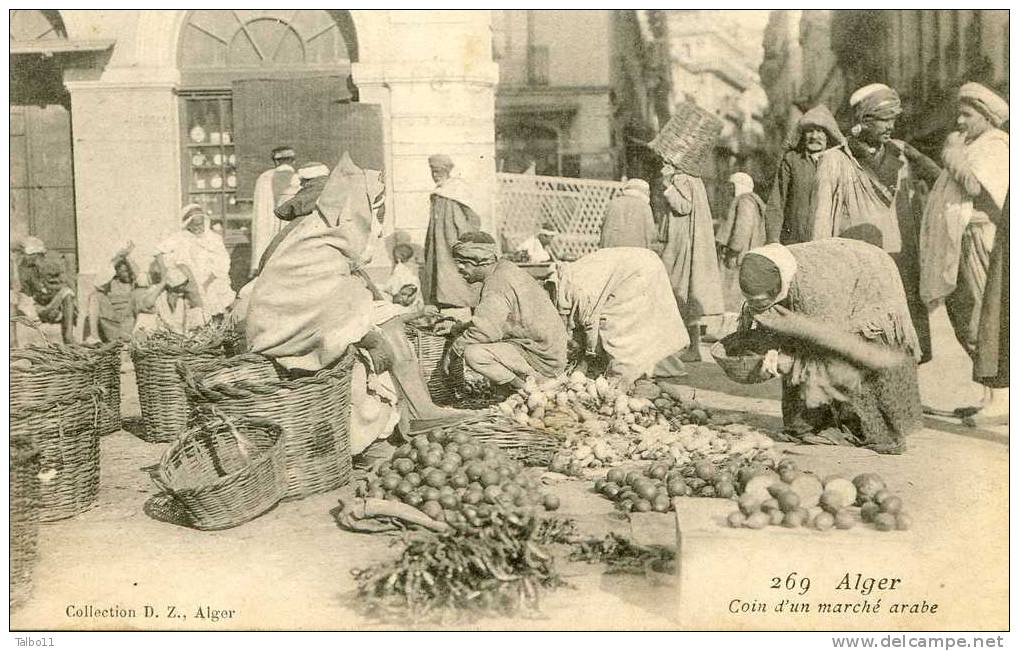 ALGER - Coin D'un Marché Arabe - Algerien