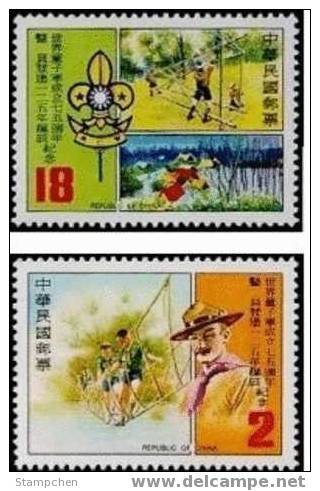 Taiwan 1982 75th Anni Of Boy Scout Stamps Jamboree Baden Powell Camp Sport Scouting - Neufs