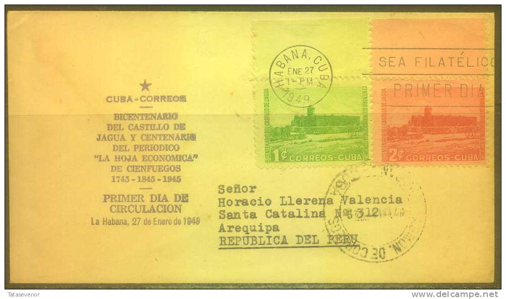 B2 CUBA 008 FDC Postal History - Brieven En Documenten