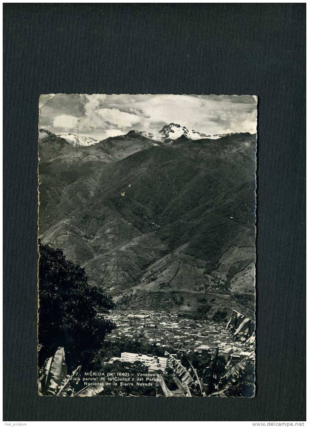 Amérique - Venezuela - Mérida - Vista Parcial De La Ciudad Y Del Parque Nacional De La Sierra Nevada - Venezuela