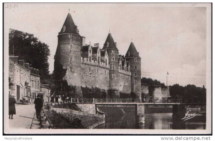 Dép. 56 - JOSSELIN Le Château. Ed. Laurent-Nel, Rennes. Loïc N° 409 Photo Véritable. Vierge. Animée. - Josselin