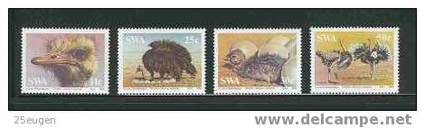 S.W.A.  1985 OSTRICHES SET MNH - Struisvogels