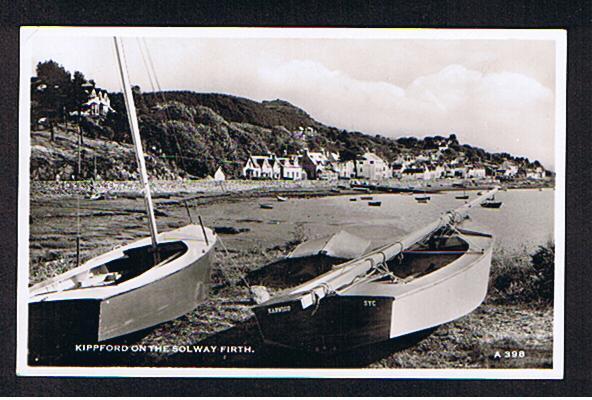 RB 640 - Real Photo Postcard Boats & Houses - Kippford On The Solway Firth Dumfries & Galloway Scotland - Dumfriesshire