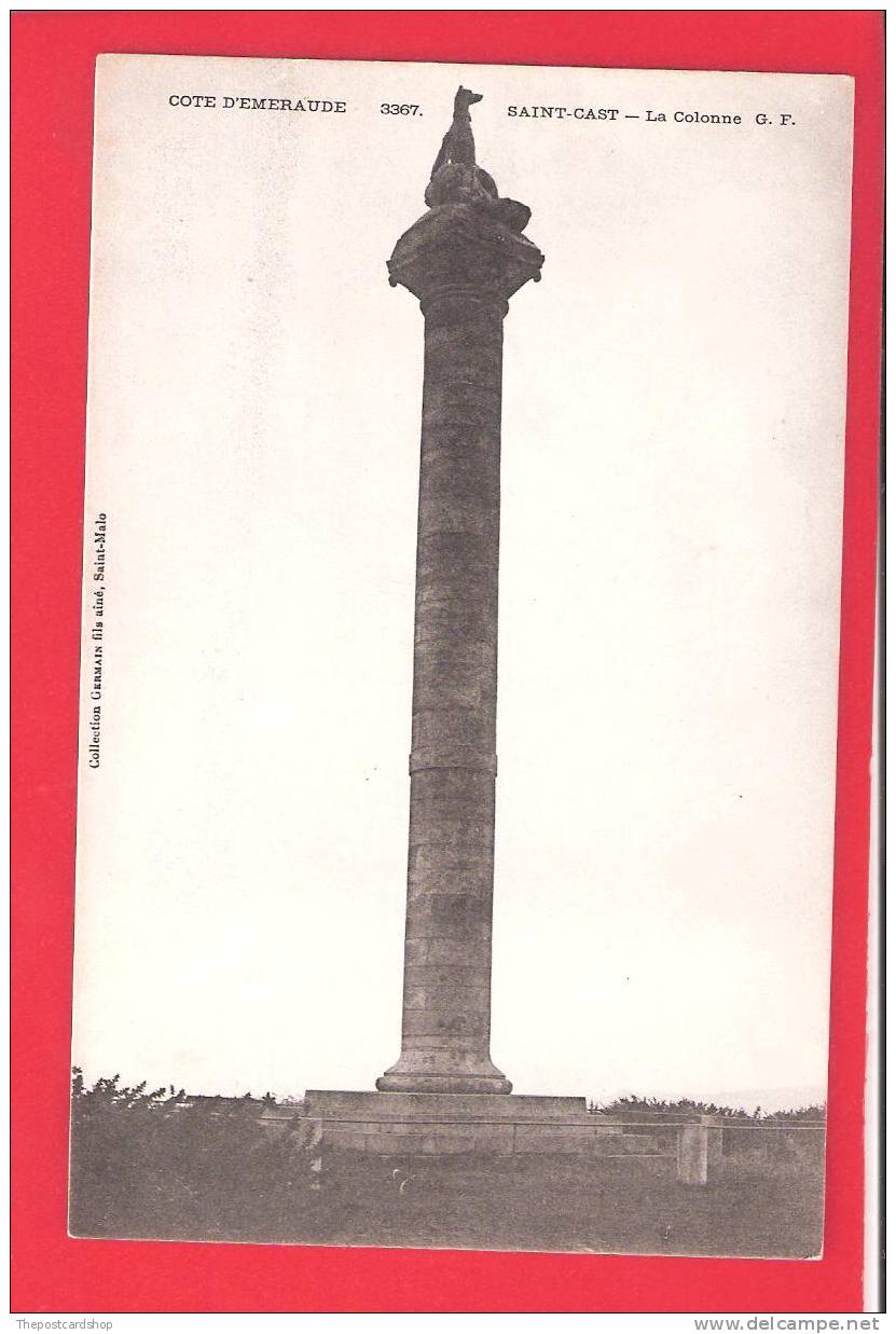 °°° CPA 22 SAINT-CAST LA COLONNE COTE D'EMERAUDE ..  DE LA BATAILLE DES ANGLAIS EN 1758 More SAINT-CAST LISTED FOR SALE - Saint-Cast-le-Guildo