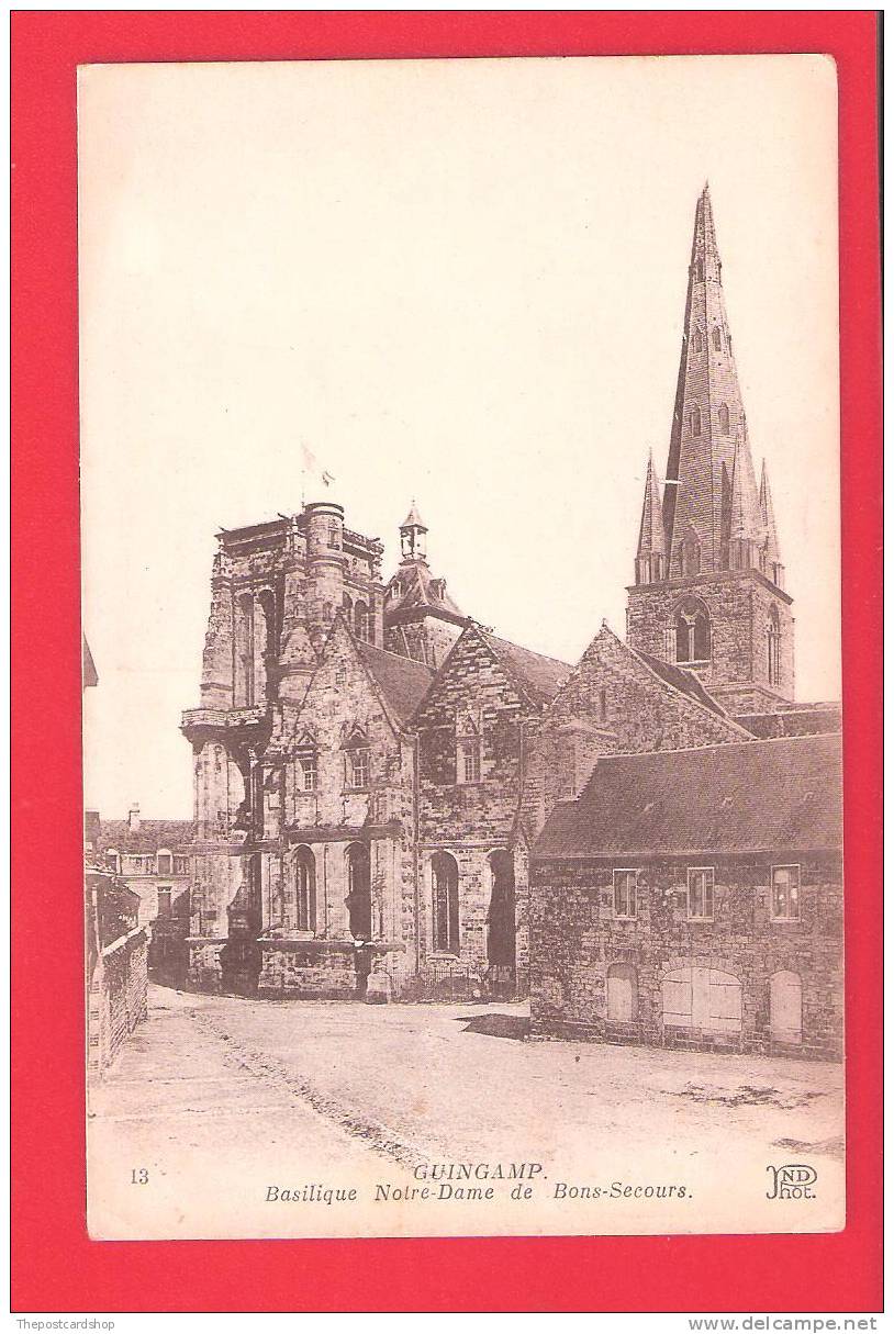 °°° CPA 22  GUINGAMP-- BASILIQUE NOTRE DAME DE BONS-SECOURS MORE Guinguamp LISTED FOR SALE - Guingamp