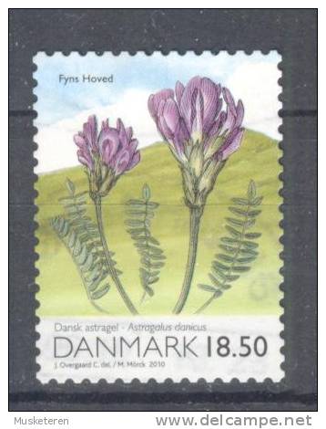 Denmark 2010 Mi. 1559   18.50 Kr Danish Nature Fyns Hoved Dansk Astragel Flower Blume - Oblitérés