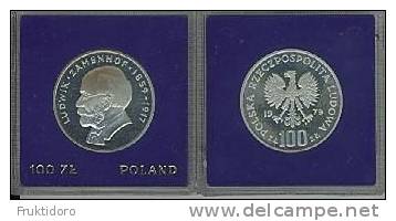 Coin Polen Poland Pologne Esperanto Coin 100 Zloty Poland 1979 - Polen