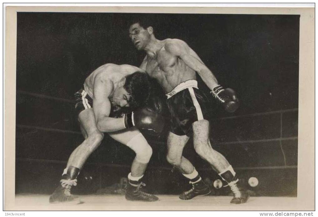 P 334 - PHOTO - BOXE - PALAIS DES SPORTS-ROBERT COHEN Est Devenu Champion De France , Ect 1953 - Voir Résumé - - Sonstige & Ohne Zuordnung