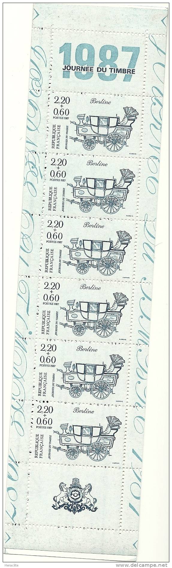 J.T. 1987  -BC 2469 - Berline - Neuf 1er Choix Non Plié ** - Tag Der Briefmarke