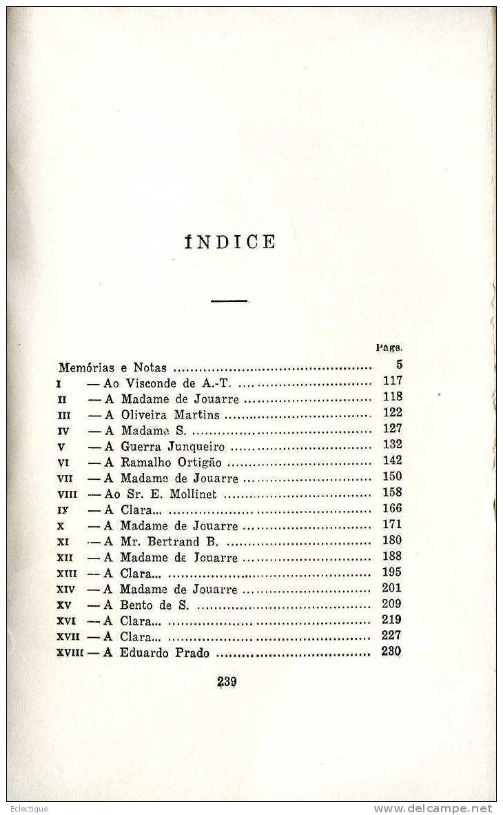 A Correspondencia De FRADIQUE MENDES (Memorias E Notas), Par E. DE QUEIROZ, Ed. Lello & Irmao, PORTUGAL - Culture