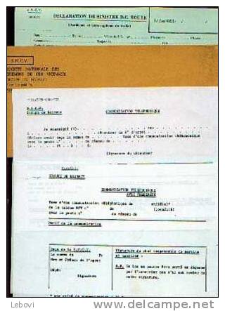 S.N.C.V. - Lot De 9 Anciens Documents Vierges - Autres & Non Classés