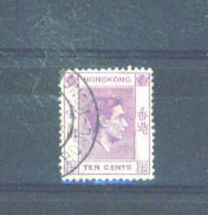 HONG KONG - 1938 George VI 10c FU - Gebruikt