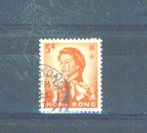 HONG KONG - 1962 Queen Elizabeth II 5c FU - Usati